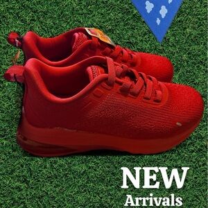 🔥 Avia Red Sneakers Youth Size 1 👟 O2 Air Tech & Memory Foam NWT